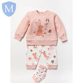 Baby Girls 3pc Quilted Top Set - Bunny (A24378) (Baby Girls Fashionwear) Mansuri